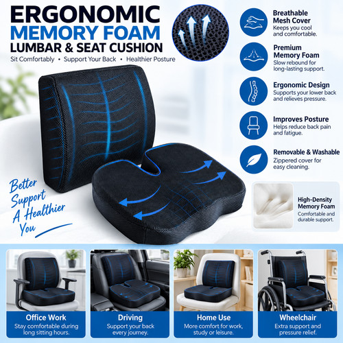 Memory foam seat cushion - memory,