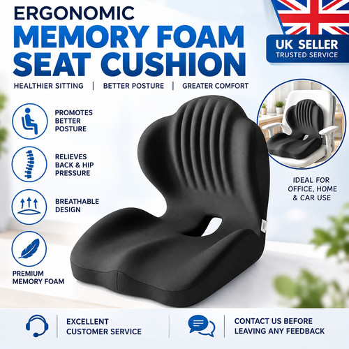 Ergonomic memory foam coccyx - ergonomic,